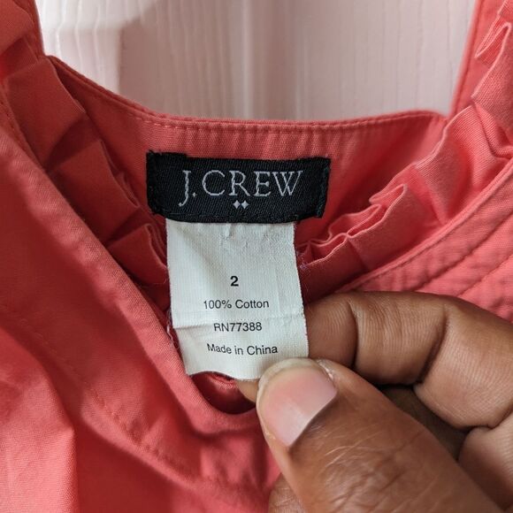 J. Crew women's coral dress - Picture 5 of 7